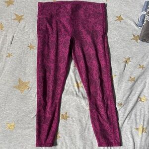 Fabletics Purple Patterned Leggings